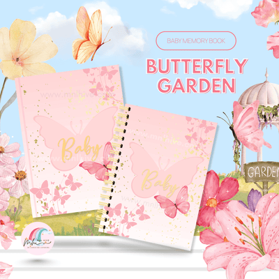 Baby Memory Book – Butterfly Garden Theme
