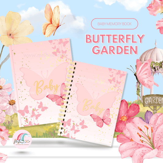 Baby Memory Book – Butterfly Garden Theme