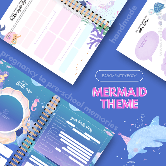 Baby Memory Book – Mermaid Theme