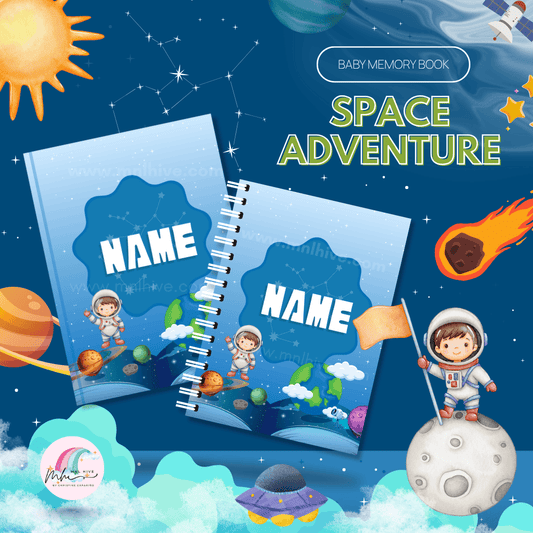 Baby Memory Book – Space Adventure Theme