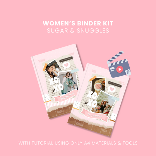 Binder Starter Kit – Women’s Binder Template + A4 Tutorial (License to Sell as Physical Product)