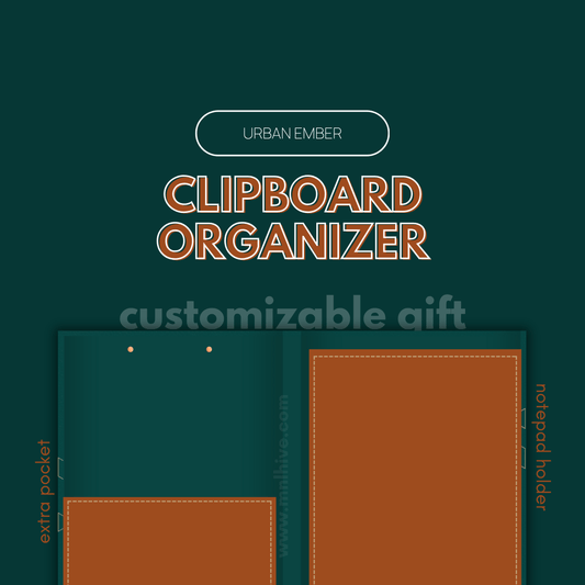 Customizable Productivity Clipboard Organizer - Urban Ember