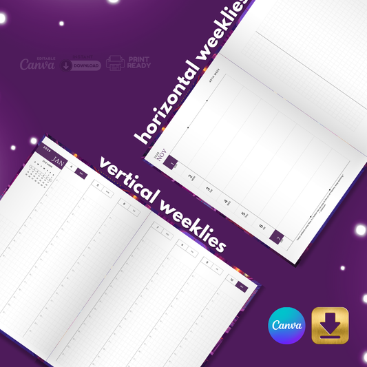 The Maker’s Quest – Creative Planner-Journal Hybrid | Editable Canva Template