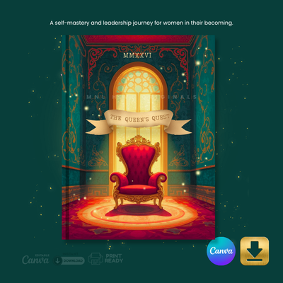 The Queen’s Quest - Planner-Journal Hybrid | Editable Canva Template