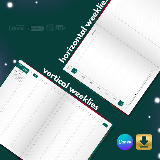 The Queen’s Quest - Planner-Journal Hybrid | Editable Canva Template