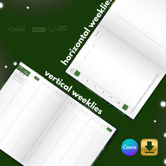 The Seeker’s Quest – Reflective Planner-Journal Hybrid | Editable Canva Template