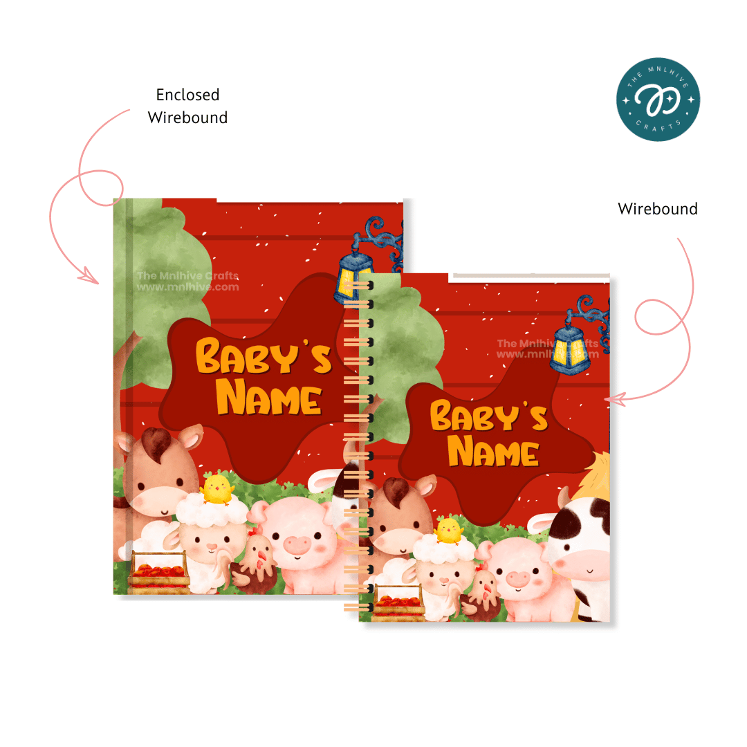 Personalized Baby Memory Keeper Barn Animals
