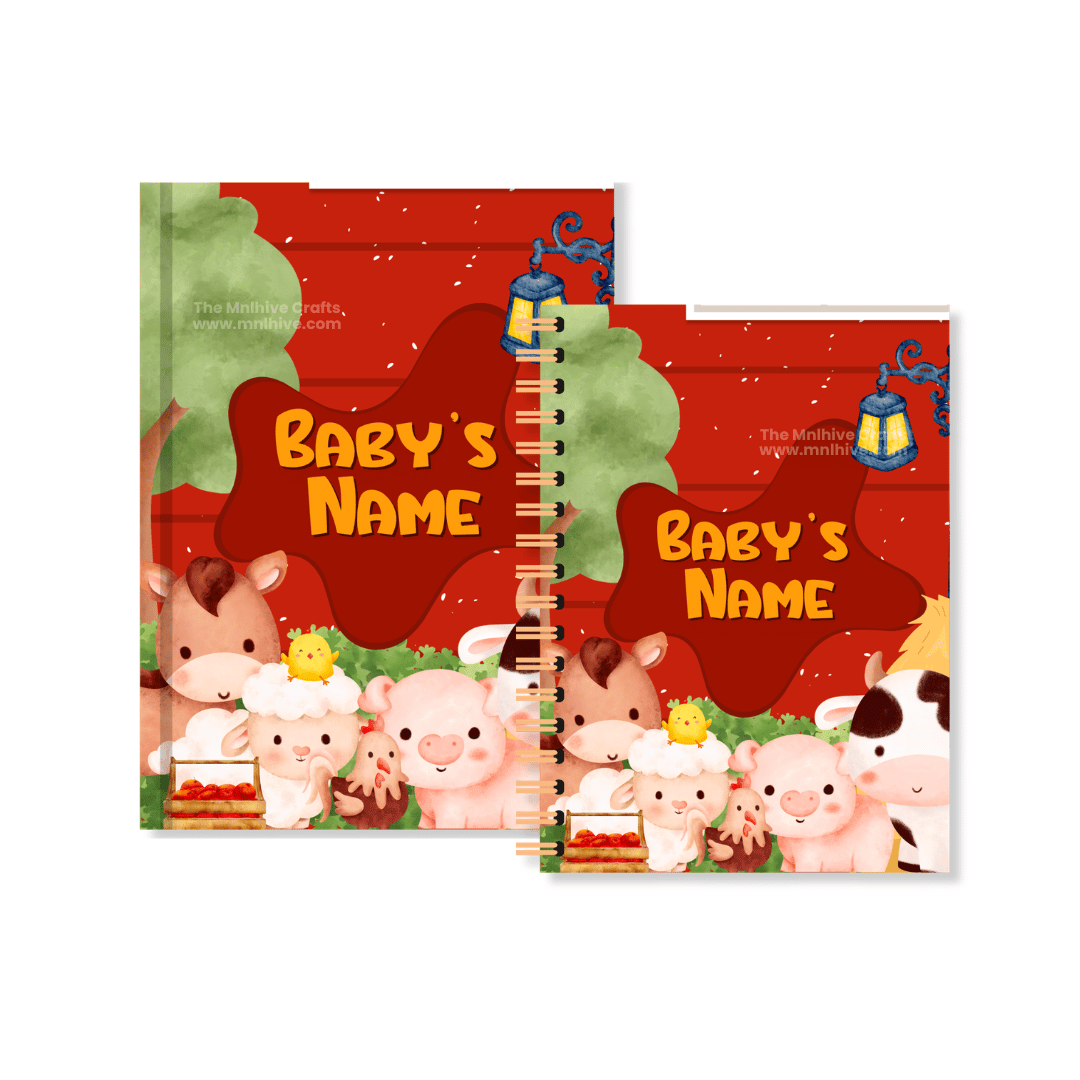 Personalized Baby Memory Keeper Barn Animals