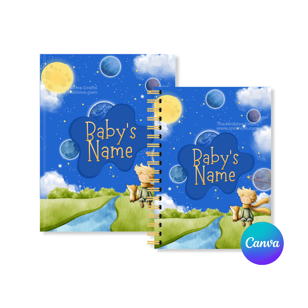 Baby Memory Keeper in The Little Prince Theme Canva Template