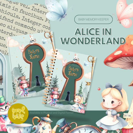 The Baby Memory Keeper: Alice in Wonderland Theme Kit