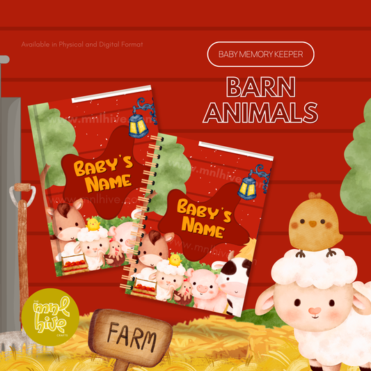 The Baby Memory Keeper: Barn Animals Theme Kit