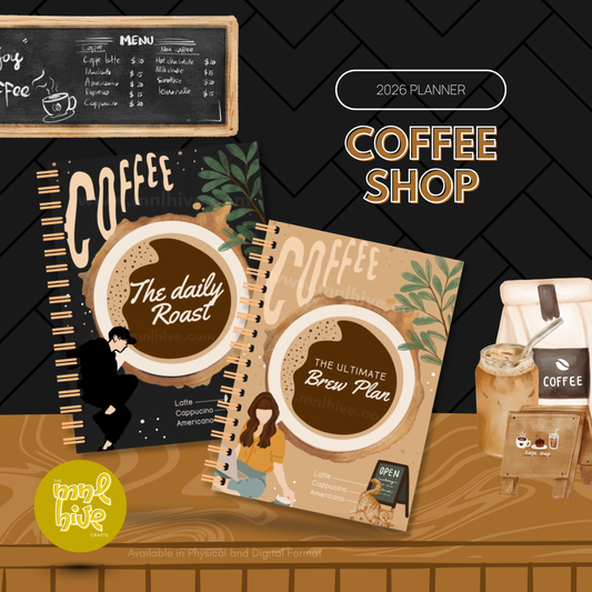 2026 Coffee Shop Themed Personal Planner