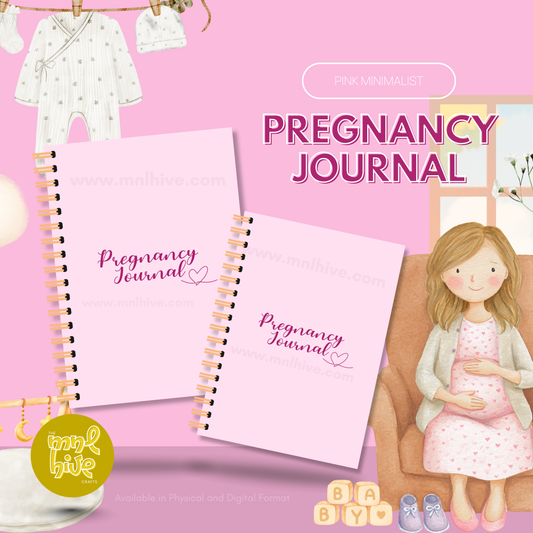 Pregnancy Journal: Pink Minimalist Theme